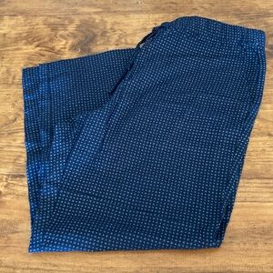 Men's Blue Patterned Pants